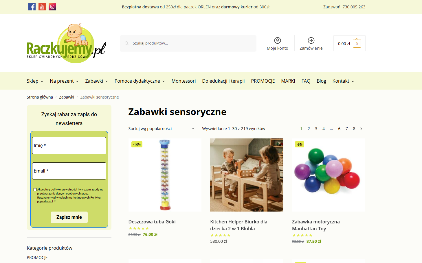 sklep raczkujemy.pl zabawki sensoryczne